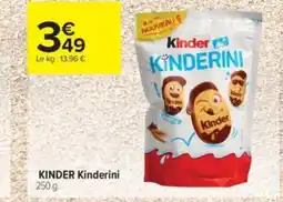 Carrefour Contact KINDER Kinderini offre