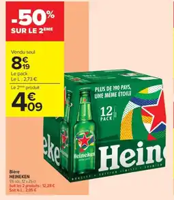 Carrefour Contact HEINEKEN Bière offre