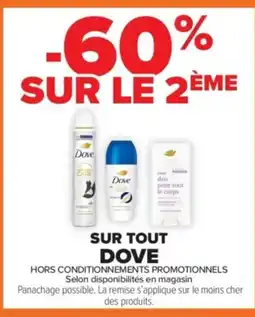 Carrefour Contact DOVE Sur tout offre