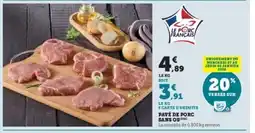 Super U Pavé de porc sans os offre