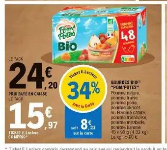 E.Leclerc Gourdes Bio "Pom'Potes" offre