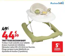 Auchan AUCHAN BABY Trotteur offre