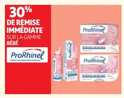 Auchan PRORHINEL Sur la gamme bébé offre