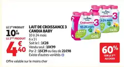 Auchan CANDIA BABY Lait de croissance 3 offre