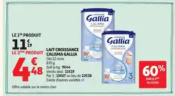 Auchan Lait croissance calisma gallia offre