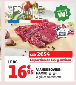 Auchan Viande bovine hampe offre
