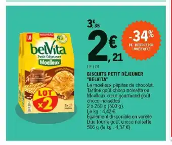 E.Leclerc Biscuits Petit Dèjeuner "Belvita" offre