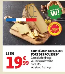 Auchan Comté aop juraflore fort des rousses offre