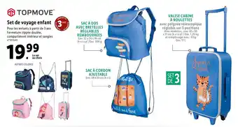 Lidl Set de voyage enfant offre