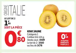 Auchan Kiwi jaune offre
