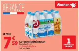 Auchan AUCHAN Lait demi-écrémé offre