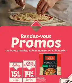 Promocash Mozzarella râpé maestrella offre