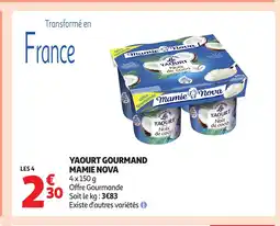 Auchan MAMIE NOVA Yaourt gourmand offre