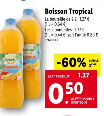 Lidl Boisson tropical offre