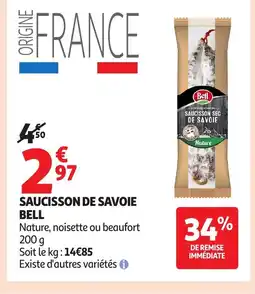 Auchan BELL Saucisson de savoie offre