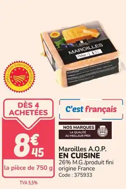 Promocash Maroilles a.o.p. en cuisine offre