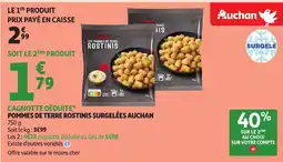 Auchan AUCHAN Pommes de terre rostinis surgelées offre