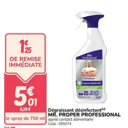 Promocash Dégraissant désinfectant mr. proper professional offre
