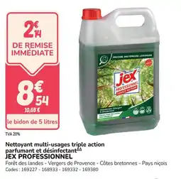 Promocash Nettoyant multi-usages triple action parfumant et désinfectant jex professionnel offre