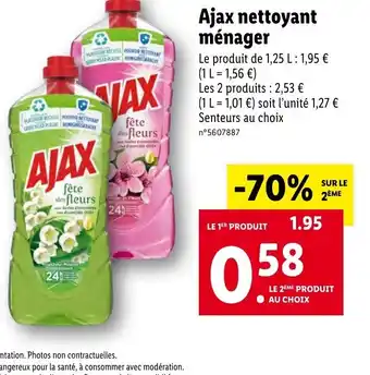 Lidl Ajax nettoyant ménager offre