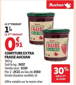 Auchan AUCHAN Confiture extra fraise offre