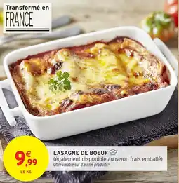 Intermarché Hyper Lasagne de boeuf offre