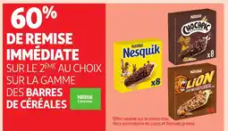 Auchan Sur la gamme des barres de céréales offre