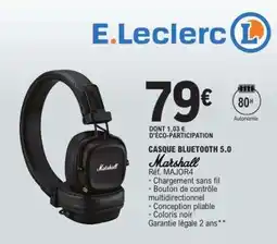 E.Leclerc CASQUE BLUETOOTH 5.0 offre