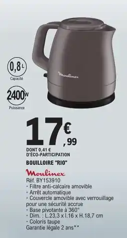 E.Leclerc Bouilloire RIO offre