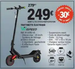 E.Leclerc Trottinette Électrique Wispeed offre
