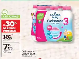 Carrefour Croissance 3 CANDIA BABY offre