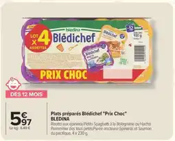Carrefour Plats préparés Blédichef Prix Choc offre