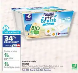 Carrefour P'tit Brassé bio offre
