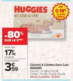 Carrefour Huggies Extra Care offre
