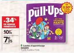Carrefour Culottes d’apprentissage HUGGIES offre