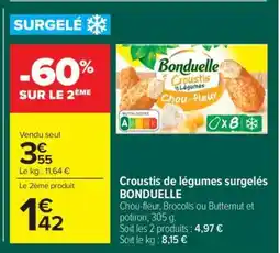 Carrefour Market Croustis de légumes surgelés BONDUELLE offre