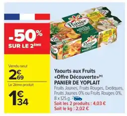 Carrefour Market Yaourts aux fruits Offre découverte PANIER DE YOPLAIT offre