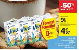 Carrefour Market Lait U.H.T. Format Familial offre