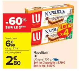 Carrefour Market NAPOLITAIN LU offre