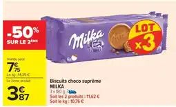 Carrefour Market Biscuits Choco Supreme Milka offre