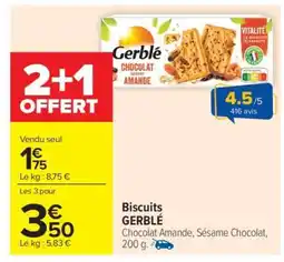 Carrefour Market Biscuits Gerblé offre