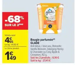 Carrefour Market Bougie parfumée GLADE offre