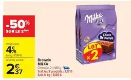 Carrefour Market Brownie MILKA offre