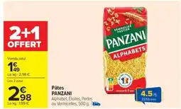 Carrefour Market PÂTES PANZANI offre