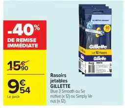 Carrefour Market RASOIRS JETABLES GILLETTE offre