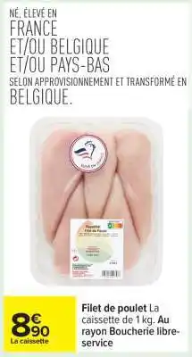 Carrefour FILET DE POULET offre