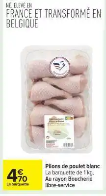 Carrefour Pilons de poulet blanc offre