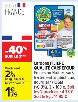 Carrefour Lardons Filière Qualité Carrefour offre