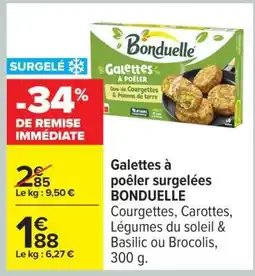 Carrefour GALETTES À POÊLER SURGELÉES BONDUELLE offre