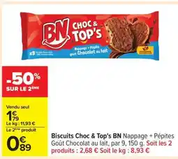 Carrefour Biscuits Choc & Top's BN offre